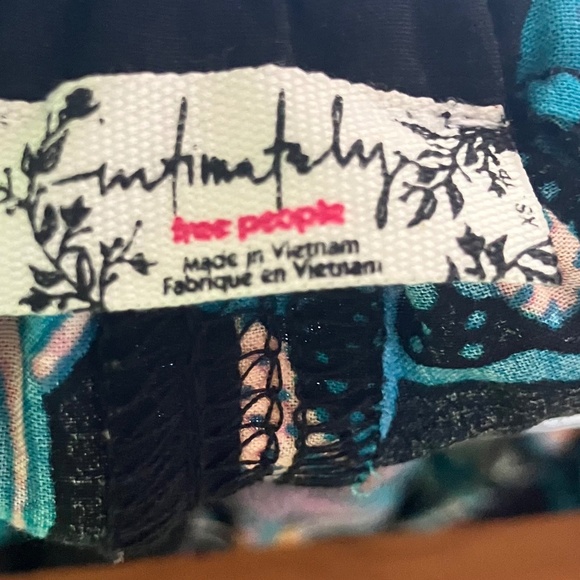 Free people floral extra white leg pants - Picture 6 of 8